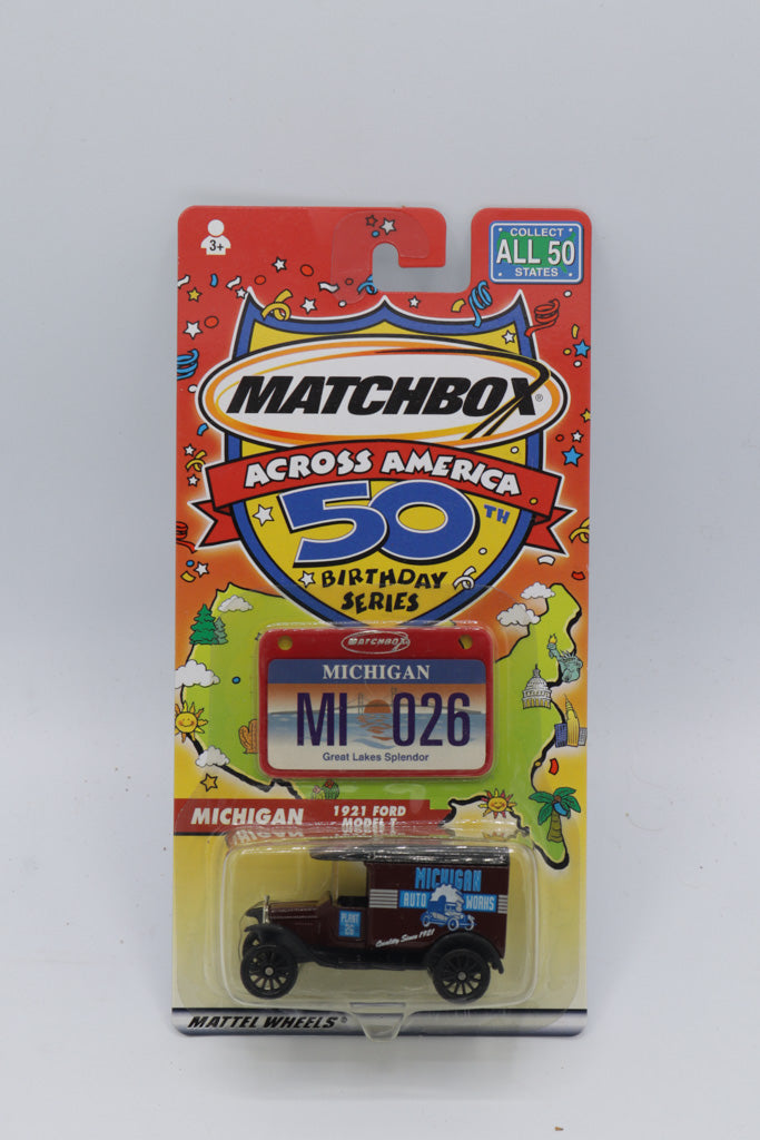 Matchbox Across America 50th Birthday Series – Michigan 1921 Ford Model T (MI 026)