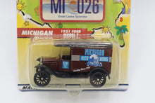 Load image into Gallery viewer, Matchbox Across America 50th Birthday Series – Michigan 1921 Ford Model T (MI 026)
