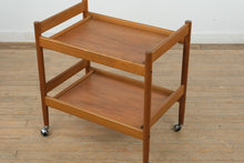 Load image into Gallery viewer, Mid-Century Two-Tier Rolling Cart
