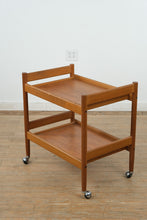 Load image into Gallery viewer, Mid-Century Two-Tier Rolling Cart
