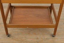 Load image into Gallery viewer, Mid-Century Two-Tier Rolling Cart
