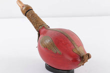 Load image into Gallery viewer, Mid Century Leather Wrapped Bird Bottle - Made in Italy
