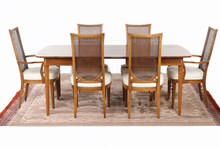 Load image into Gallery viewer, Walnut Mid Century Pan-Tempo Dining Set by Drexel
