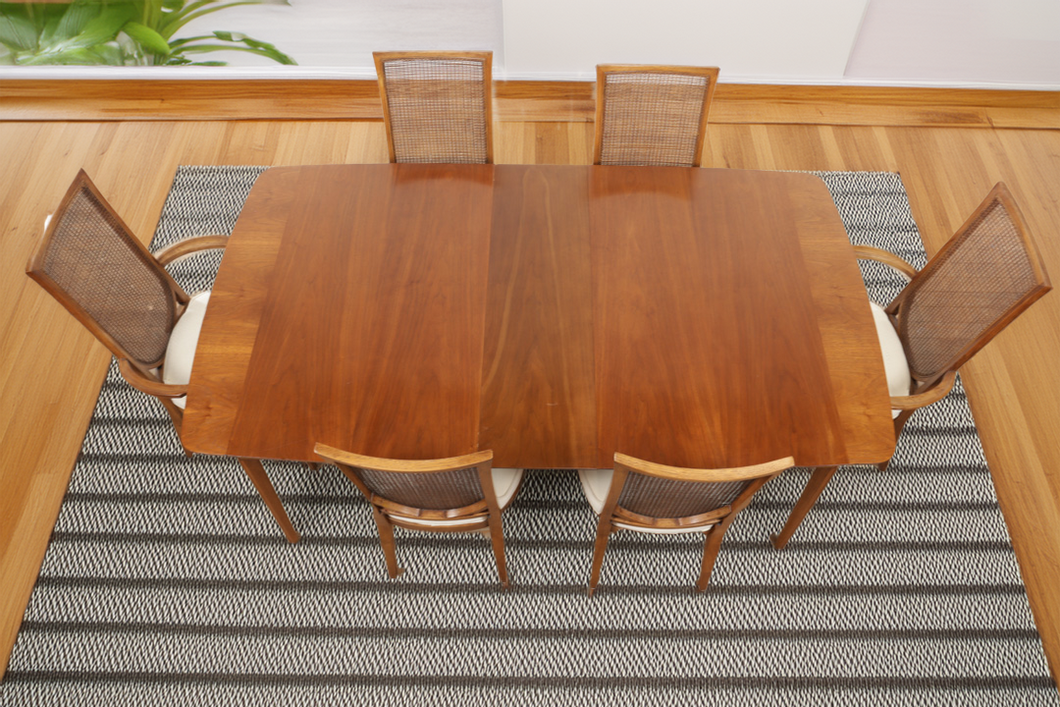 Walnut Mid Century Pan-Tempo Dining Set by Drexel