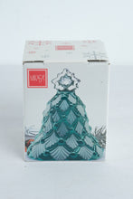 Load image into Gallery viewer, Mikasa Winter Dreams Frosted Green Crystal Christmas Tree Bell
