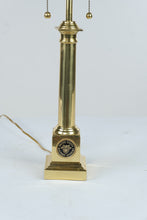 Load image into Gallery viewer, United States Military Academy West Point Brass Table Lamp Dual Socket Vintage
