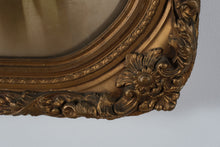 Load image into Gallery viewer, Antique Gilt Ornate Frame with Convex Glass &amp; WWII Military Portrait
