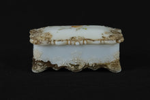 Load image into Gallery viewer, Vintage Milk Glass Trinket Box
