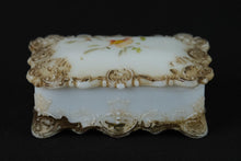 Load image into Gallery viewer, Vintage Milk Glass Trinket Box
