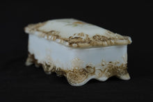 Load image into Gallery viewer, Vintage Milk Glass Trinket Box
