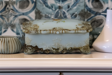 Load image into Gallery viewer, Vintage Milk Glass Trinket Box
