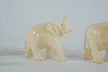 Load image into Gallery viewer, Vintage Celluloid Animal Figurines Horses and Elephants Miniature Set
