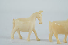 Load image into Gallery viewer, Vintage Celluloid Animal Figurines Horses and Elephants Miniature Set
