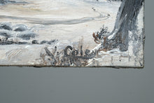 Load image into Gallery viewer, Miniature Winter Landscape – Signed Oil on Canvas by Coley (6&quot; x 5&quot;)
