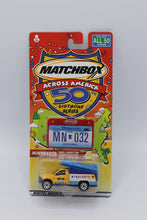 Load image into Gallery viewer, Matchbox Across America 50th Birthday Series – Minnesota Ford F-Series Fire Truck (MN 032)

