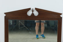 Load image into Gallery viewer, Vintage Mahogany Broken Pediment Wall Mirror 42 x 39
