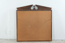 Load image into Gallery viewer, Vintage Mahogany Broken Pediment Wall Mirror 42 x 39
