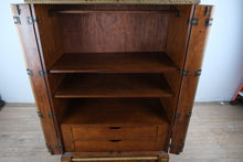Load image into Gallery viewer, Pulaski Bellissimo Mirrored Armoire Cabinet with Gilt Accents
