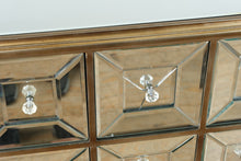Load image into Gallery viewer, Glam Mirrored 9-Drawer Chest with Beveled Panels
