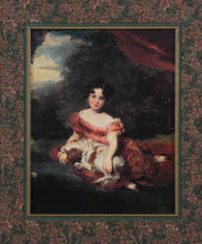 Load image into Gallery viewer, &quot;Portrait Miss Peel&quot; – Framed Reproduction in Gold Leaf Frame by Windsor Art
