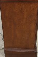 Load image into Gallery viewer, Mission Style Wood China Cabinet with Leaded Glass Doors and Storage Drawers
