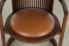 Load image into Gallery viewer, Frank Lloyd Wright Barrel Arm Chair by Copeland Furniture in Cherry Wood - Online Only
