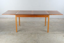 Load image into Gallery viewer, Ansager Mobler Danish Modern Teak Extendable Dining Table with Two Leaves
