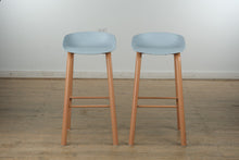 Load image into Gallery viewer, Pair of Modern Bar Height Stools
