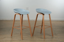 Load image into Gallery viewer, Pair of Modern Bar Height Stools
