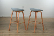 Load image into Gallery viewer, Pair of Modern Bar Height Stools
