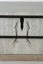 Load image into Gallery viewer, Modern Live Edge Cerused Wood Sideboard Credenza with Metal Base - Online Only
