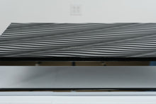 Load image into Gallery viewer, Major-Q Chrome Coffee Table with Black Wavy Shelf
