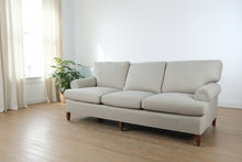 Load image into Gallery viewer, Modern Alice Woven Fabric Sofa with Track Arms and Wood Legs
