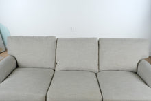 Load image into Gallery viewer, Modern Alice Woven Fabric Sofa with Track Arms and Wood Legs

