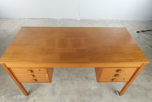 Load image into Gallery viewer, Danish Modern Teak Executive Desk with Six Drawers
