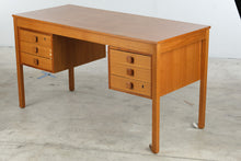 Load image into Gallery viewer, Danish Modern Teak Executive Desk with Six Drawers
