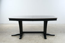 Load image into Gallery viewer, John Thomas Furniture Milano Double Pedestal Extension Dining Table in Coal and Black
