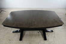 Load image into Gallery viewer, John Thomas Furniture Milano Double Pedestal Extension Dining Table in Coal and Black
