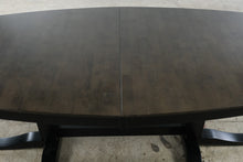 Load image into Gallery viewer, John Thomas Furniture Milano Double Pedestal Extension Dining Table in Coal and Black

