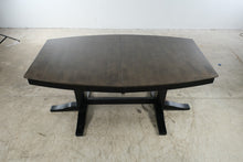 Load image into Gallery viewer, John Thomas Furniture Milano Double Pedestal Extension Dining Table in Coal and Black
