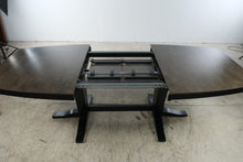 Load image into Gallery viewer, John Thomas Furniture Milano Double Pedestal Extension Dining Table in Coal and Black

