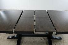 Load image into Gallery viewer, John Thomas Furniture Milano Double Pedestal Extension Dining Table in Coal and Black
