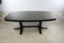 Load image into Gallery viewer, John Thomas Furniture Milano Double Pedestal Extension Dining Table in Coal and Black
