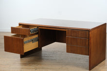 Load image into Gallery viewer, Modern Mode Executive Desk – Solid Wood, Mid-Century Design – 60&quot;
