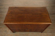 Load image into Gallery viewer, Mid-Century Modern Mode Inc. Solid Wood Double Drawer File Cabinet (Oakland, CA)
