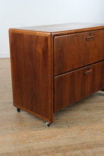 Load image into Gallery viewer, Mid-Century Modern Mode Inc. Solid Wood Double Drawer File Cabinet (Oakland, CA)
