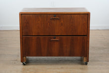 Load image into Gallery viewer, Mid-Century Modern Mode Inc. Solid Wood Double Drawer File Cabinet (Oakland, CA)
