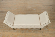 Load image into Gallery viewer, Modern Upholstered Storage Bench with Nailhead Trim

