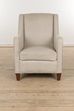 Load image into Gallery viewer, Modern Tall Arm Chair with Nail Head Trim
