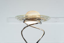 Load image into Gallery viewer, Modern Chrome Spiral Torchiere Floor Lamp with Reading Light – 70&quot; Tall

